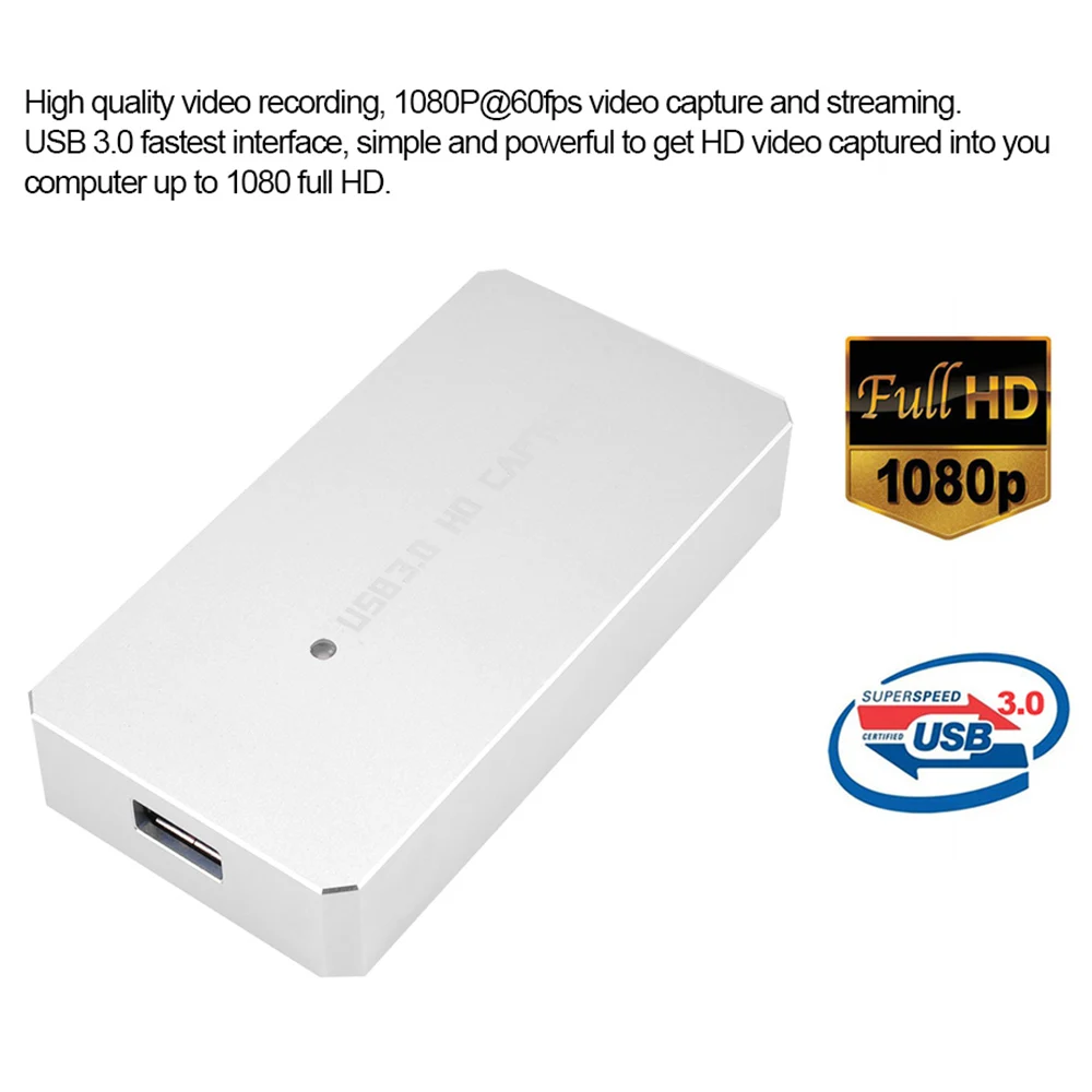 Ezcap USB 3 0 HD Видеозаписывающее Устройство для видеоигр 1080P трансляционный