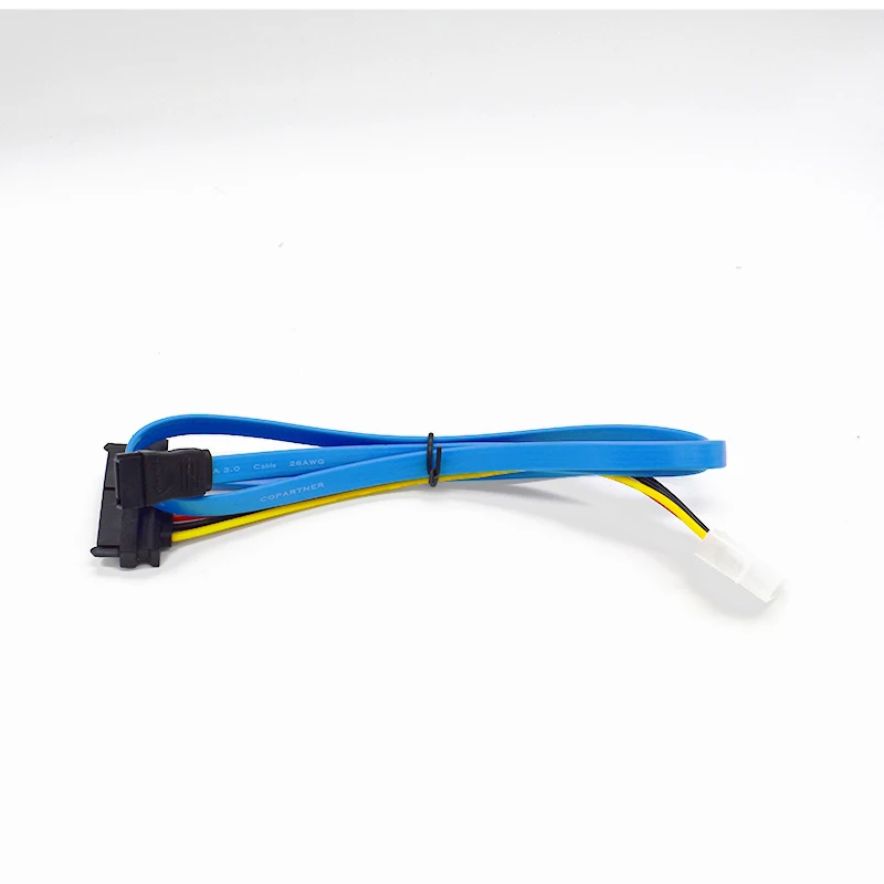 Кабель конвертер для жесткого диска 70 см Mini SAS 29Pin SCSI в SATA 7Pin с LP4 Molex IDE 4 контактный