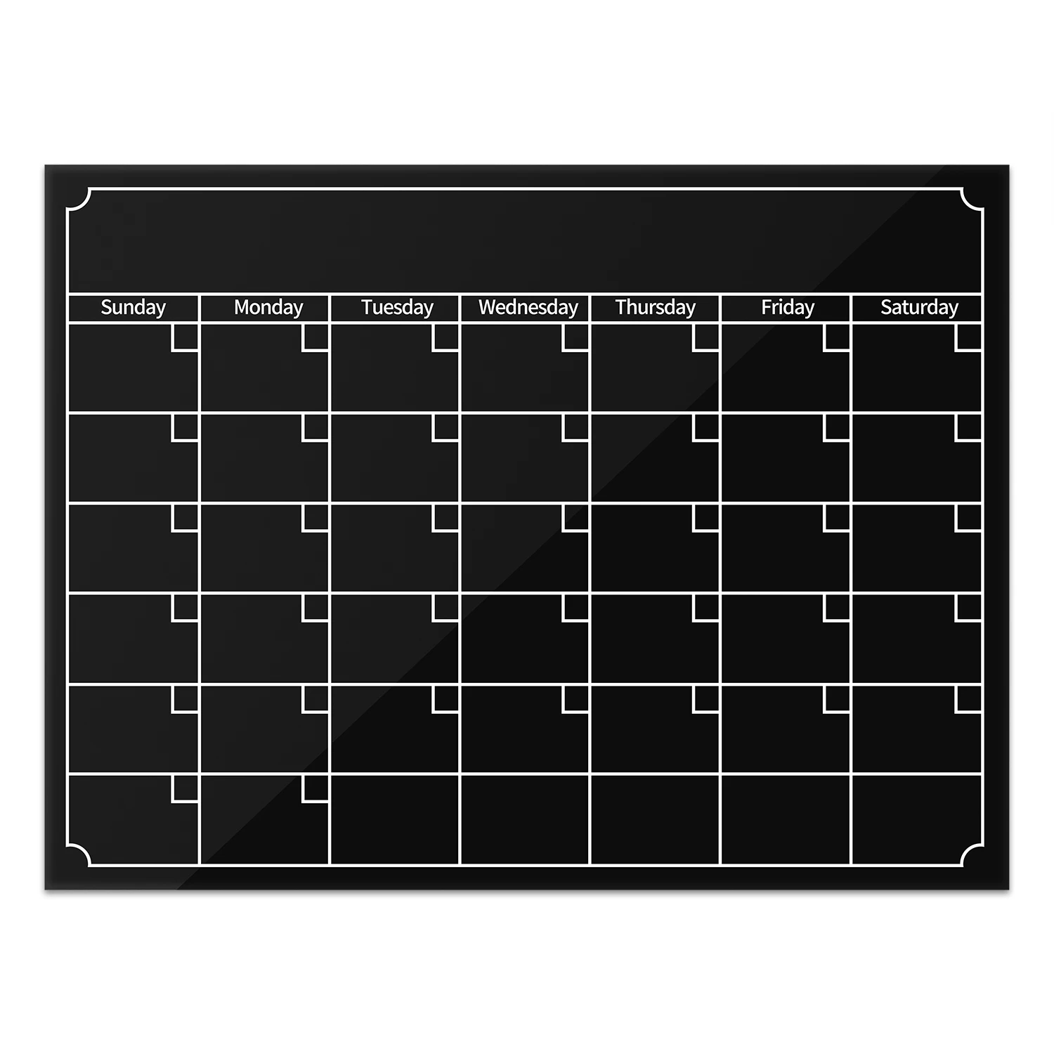 Многоразовая магнитная доска 40x30 см для холодильника календарь ежемесячный