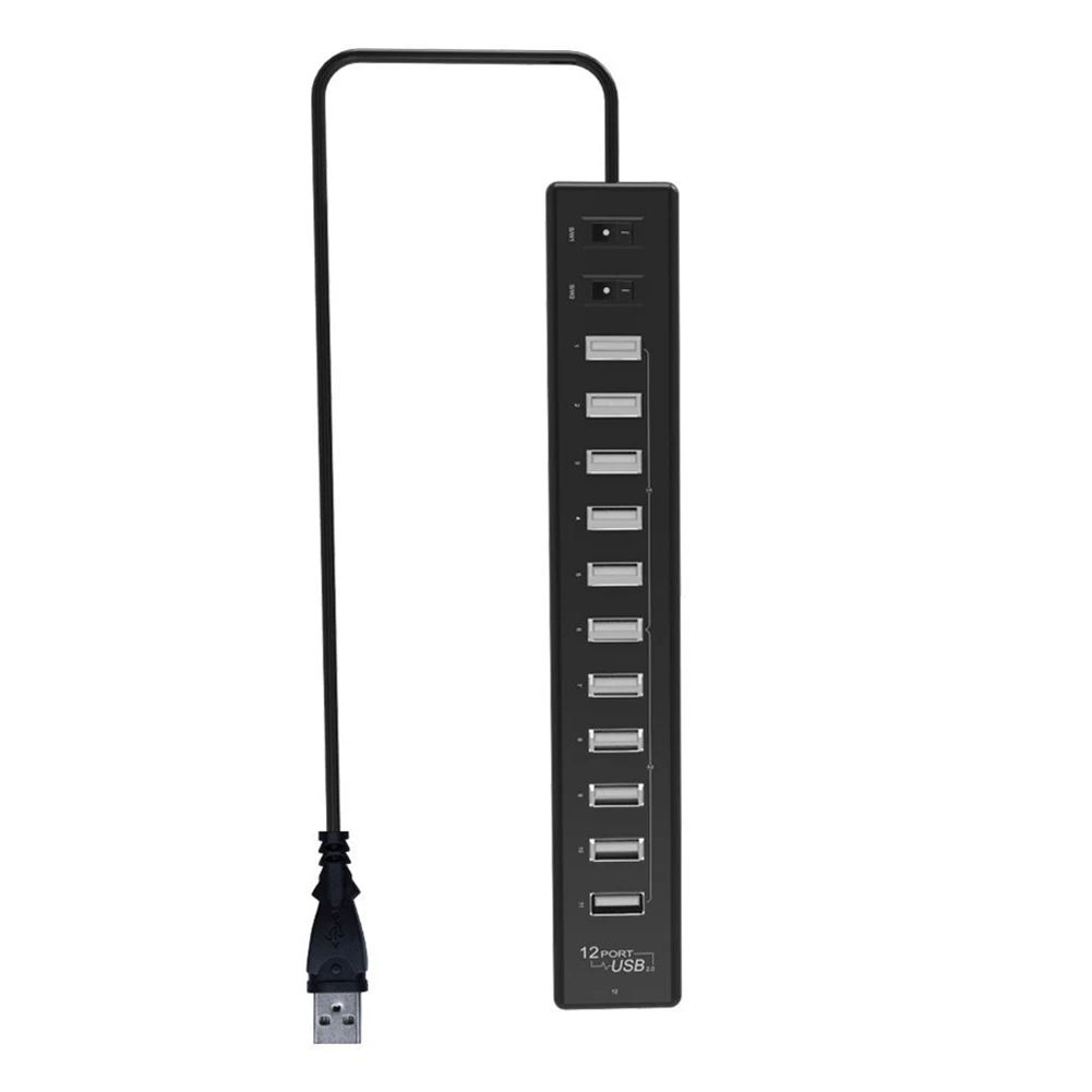 Перетащите двенадцати USB2.0 концентратор 12 Порты и разъёмы USB высокое Скорость для