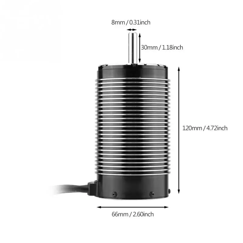 ABEC5 подшипниковый 70120 620KV бесщеточный мотор для 1/5 весы Бесщеточный 4 Pole 12 Слот RC