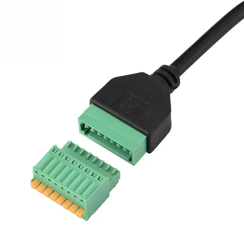 Штекерный разъем RJ45 к 8 контактному пружинному разъему Клеммная колодка кабель