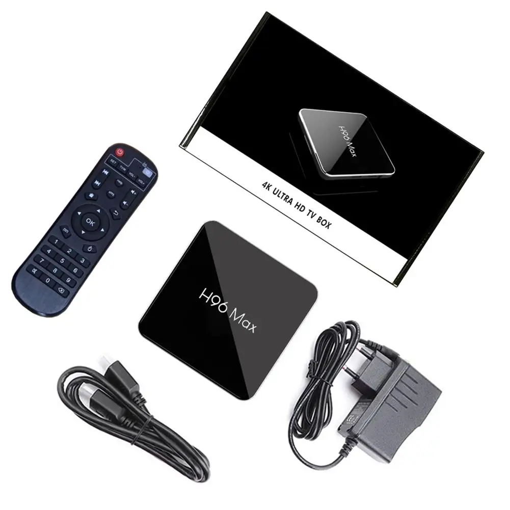 ТВ-приставка H96 MAX X2 Android 8 1 Amlogic-S905X2 LPDDR4 2 Гб 16 четырехъядерный Wifi BT H.265 4K