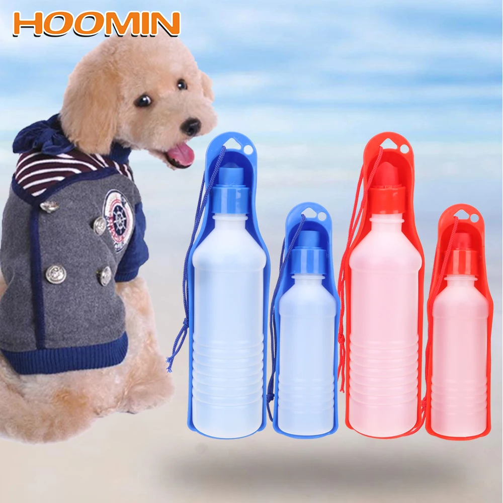HOOMIN 250/500 мл портативная дорожная бутылка для воды собак дозатор домашних