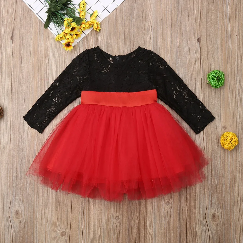 Toddler Kids Baby Girls Dress Lace Princess Tulle Party Evening | Детская одежда и обувь