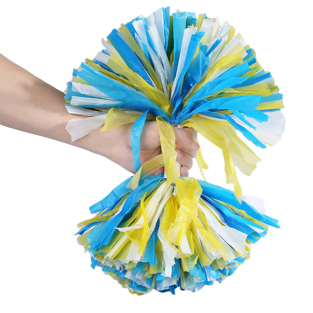 Красочный пластиковый Pom Poms игра черлидер веселый помпон для спорта