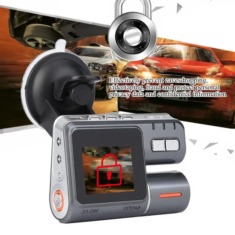 Автомобильный видеорегистратор 2 TFT HD экран с углом обзора 120 градусов камера