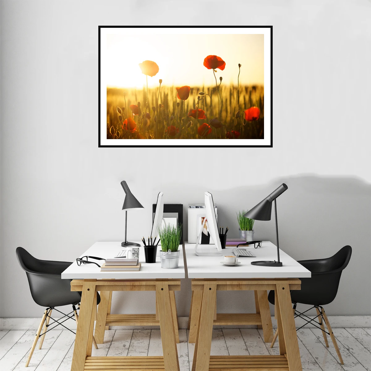 Poppy Flower холст Художественная живопись постер гостиная картина настенный