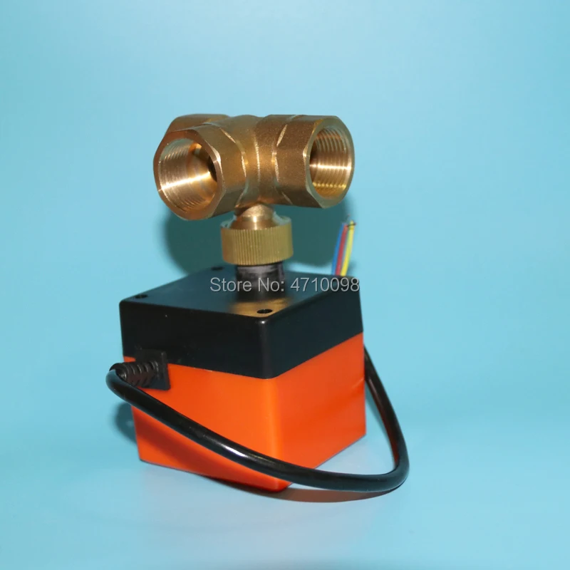 Новейший электрический шаровой клапан DN25G1.0 Tee 220 В переменного тока для холодной