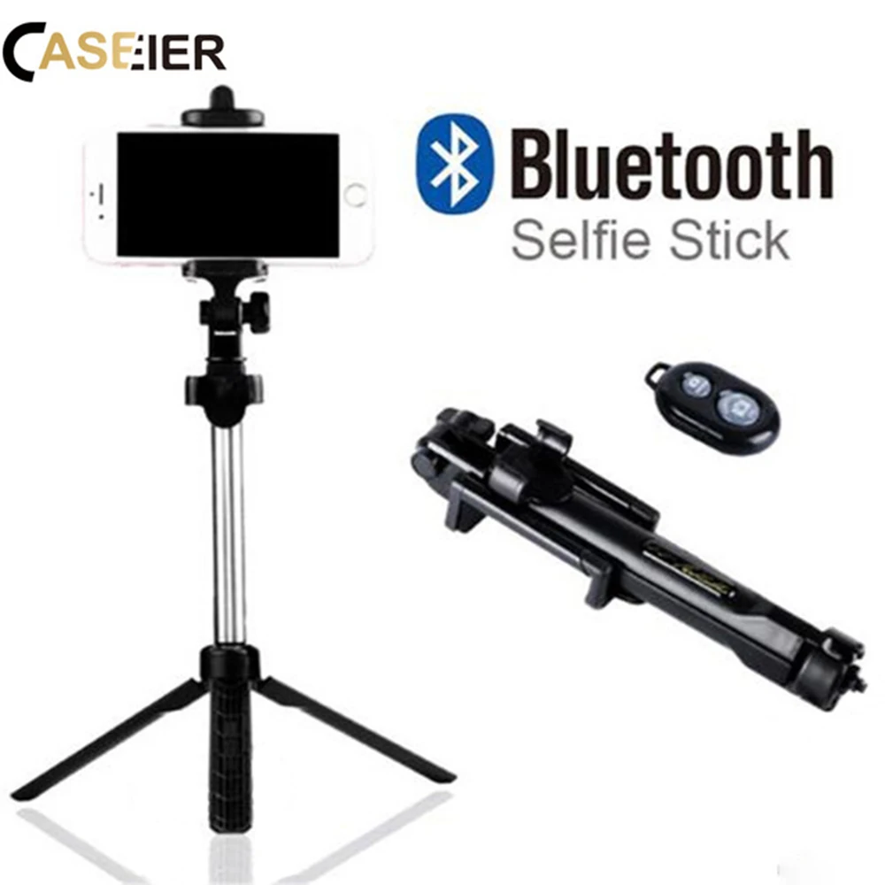 CASEIER 2 в 1 штатив Bluetooth селфи-палка Складная для iPhone X XS MAX Xiaomi Удаленная ручная |