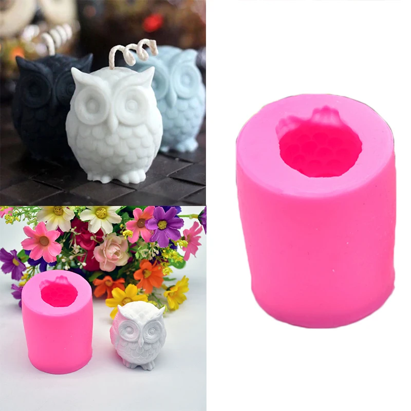 Сова 3D формы для мыла свечи/плавки ремесла Силиконовые Новые ручные формы|Формы