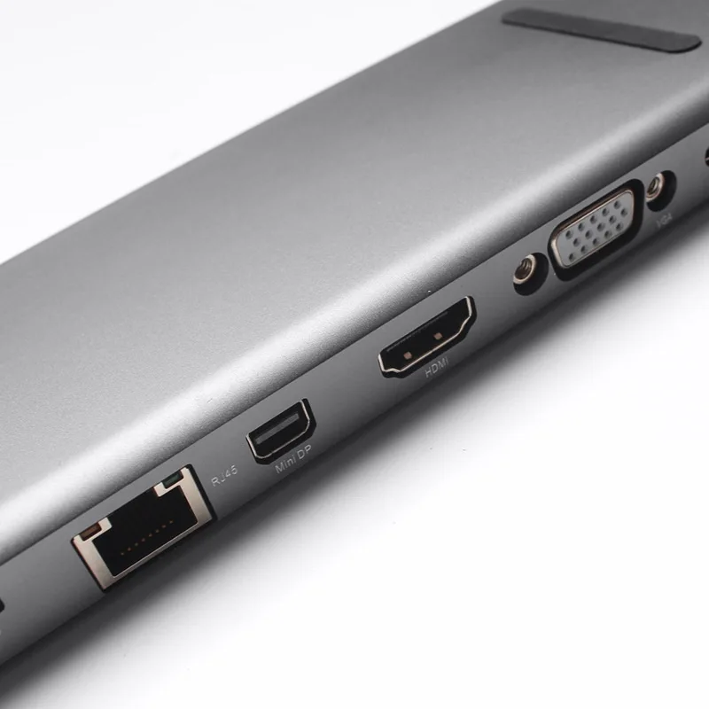 TTKK ULT BEST 10 в 1 3 usb порта Type C концентратор док станция Поддержка 5 мм аудио 4K x 2K Hdmi Vga