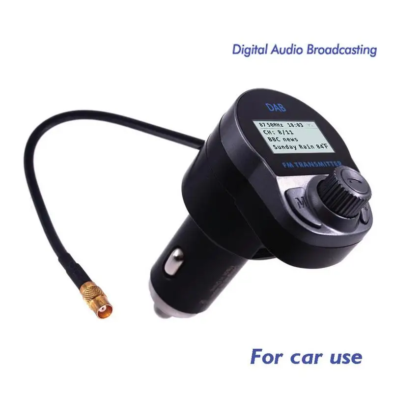 Автомобильный цифровой DAB/DAB + радиоприемник антенна Аудио Адаптер беспроводной FM