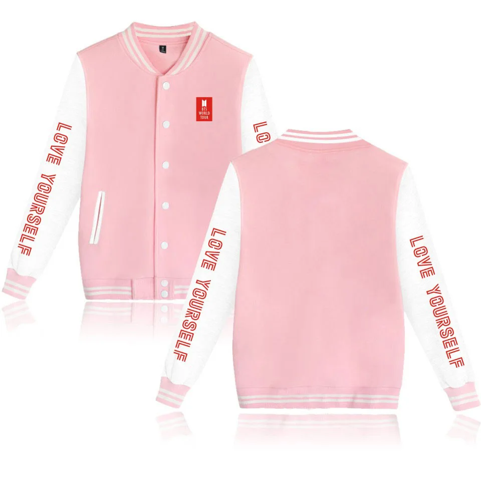 Kpop BTS LOVE YOURSELF World Tour Streetwear Basketball Hoodies Women Men Korean Sweatshirts Harajuku Friends Hip Pop Tracksuit |