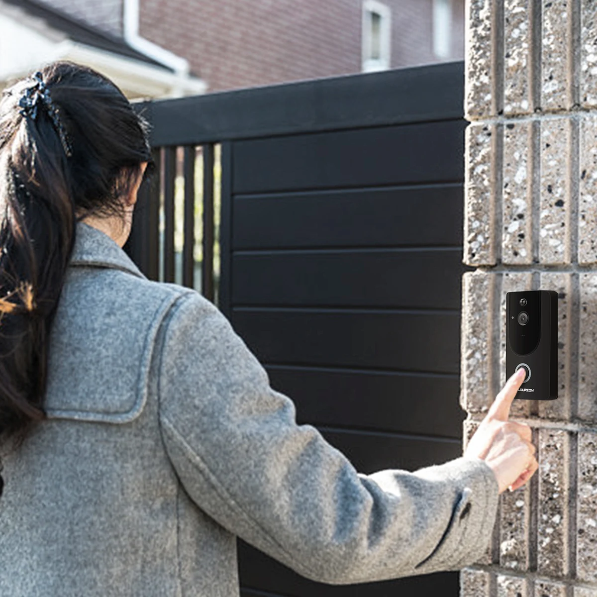 Беспроводная смарт видео Doorbell720P HD камера безопасности с колокольчиком и