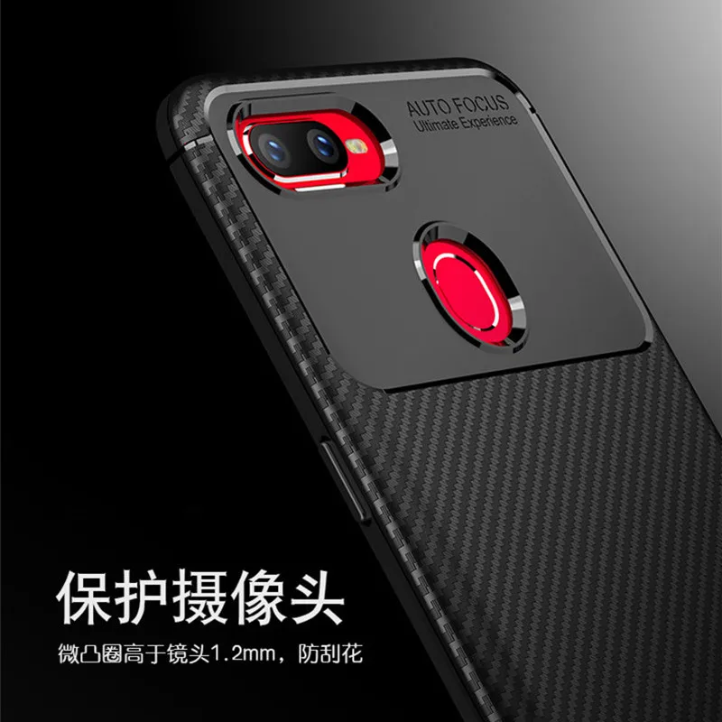 Чехол из углеродного волокна OPPO Realme 2 Pro высококачественный чехол с алмазной