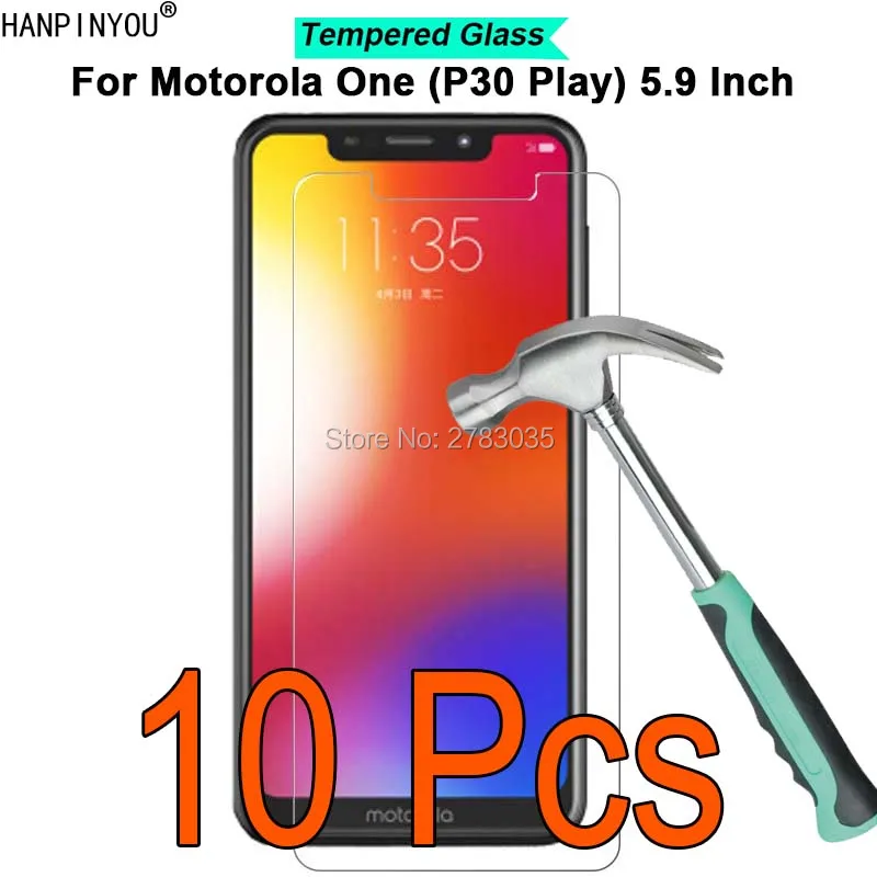 

10 Pcs/Lot For Motorola One (P30 Play) 5.9" New 9H Hardness 2.5D Ultra-thin Toughened Tempered Glass Film Screen Protector Guard