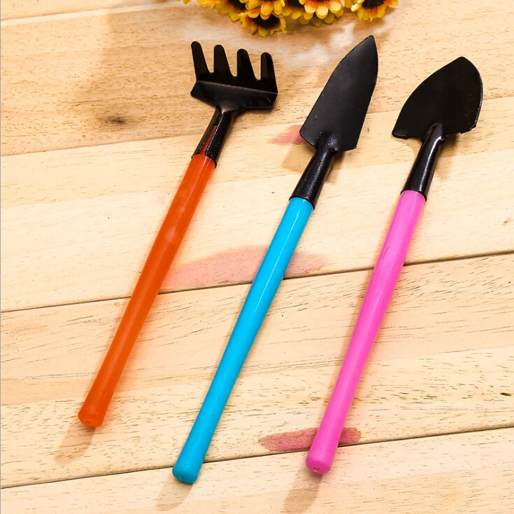 Комплект из 3 предметов мини завод садовый инвентарь пластиковая ручка садовая