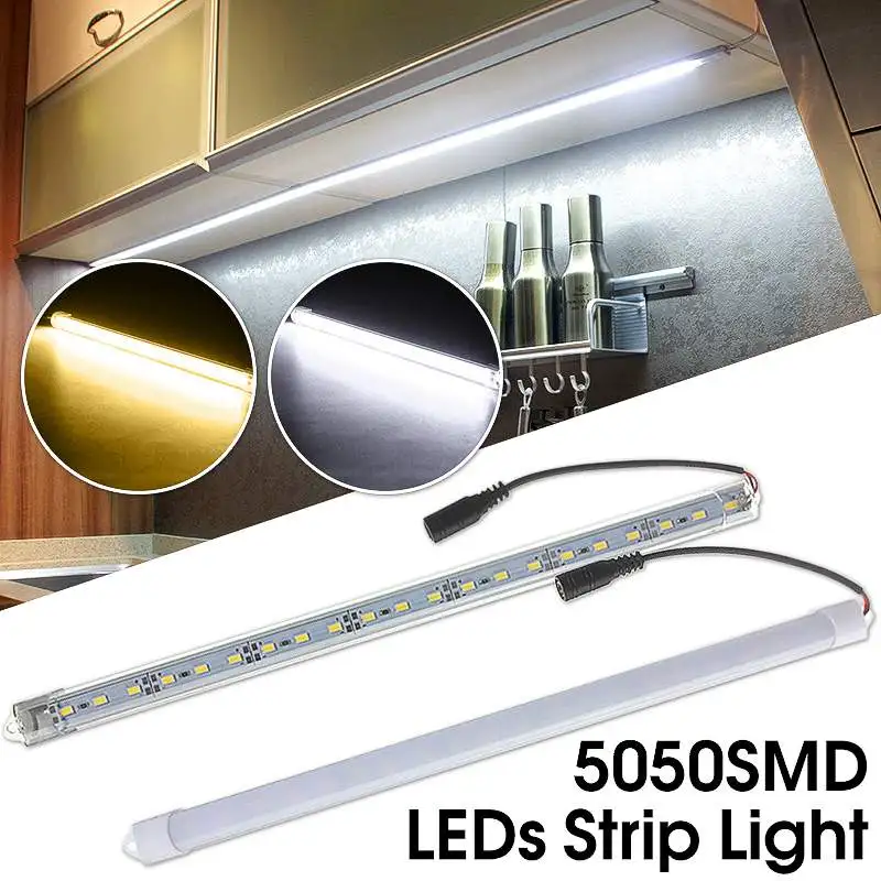 30/50 см 36 светодиодный бар светильник 12 DC 5630 SMD Алюминий корпус из металлического сплава лента жесткий шкаф 4,2/7,2 W