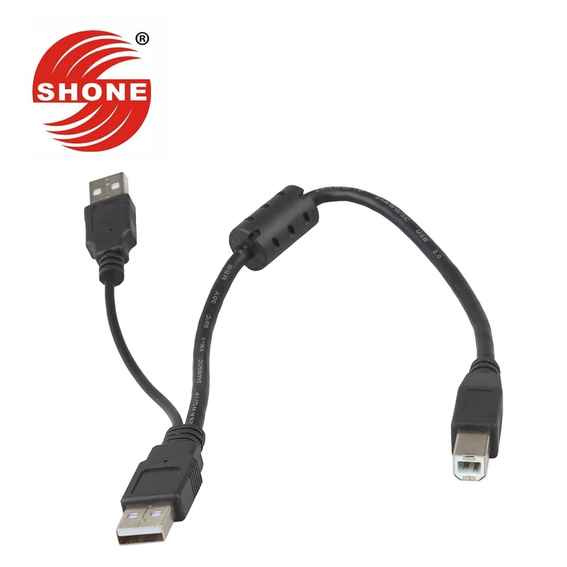 

USB2.0 print line USB straight to print port USB A revolution B public one minute two data line 0.3 m