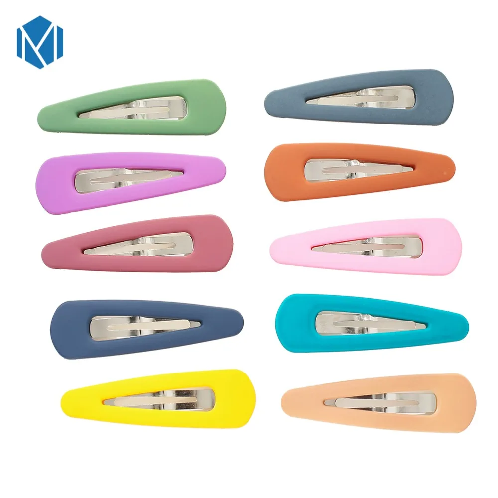 MISM 1 Pair Women Fashion Girls Candy Hair Clips Scrub Geometric Hairpins Barrettes Headbands Accessories BB Headwear |
