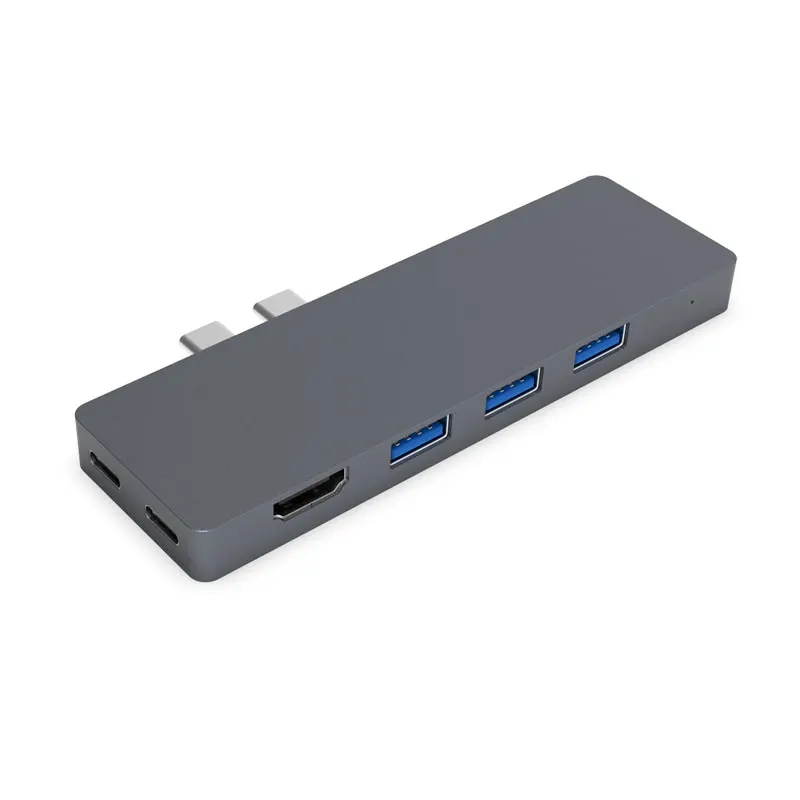 8 In 1 Dual Usb C концентратор к Hdmi портом Thunderbolt 3 адаптер с Тип Pd - Цена: 2 633,76 руб.