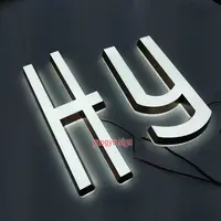 Custom 3D led acrylic advertising signs indoor wall signage