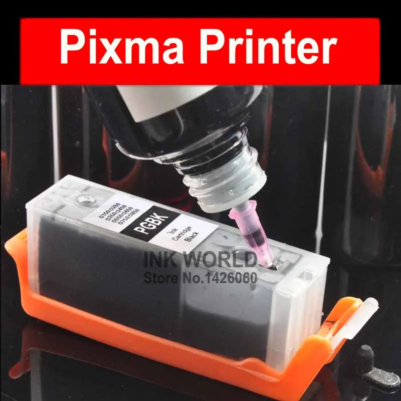 Пустой картридж для принтера Canon PIXMA TS5040 MG6840 MG5740 TS6040 PGI470 Заправляемый с постоянным