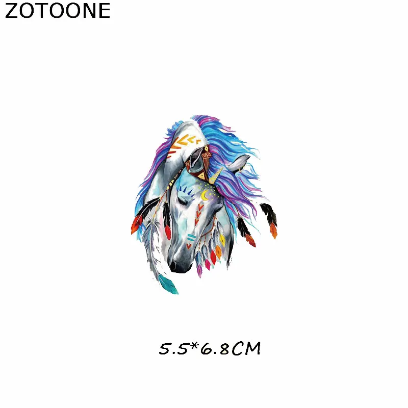ZOTOONE акварельные нашивки с животными термоклейкие тигром для детской одежды