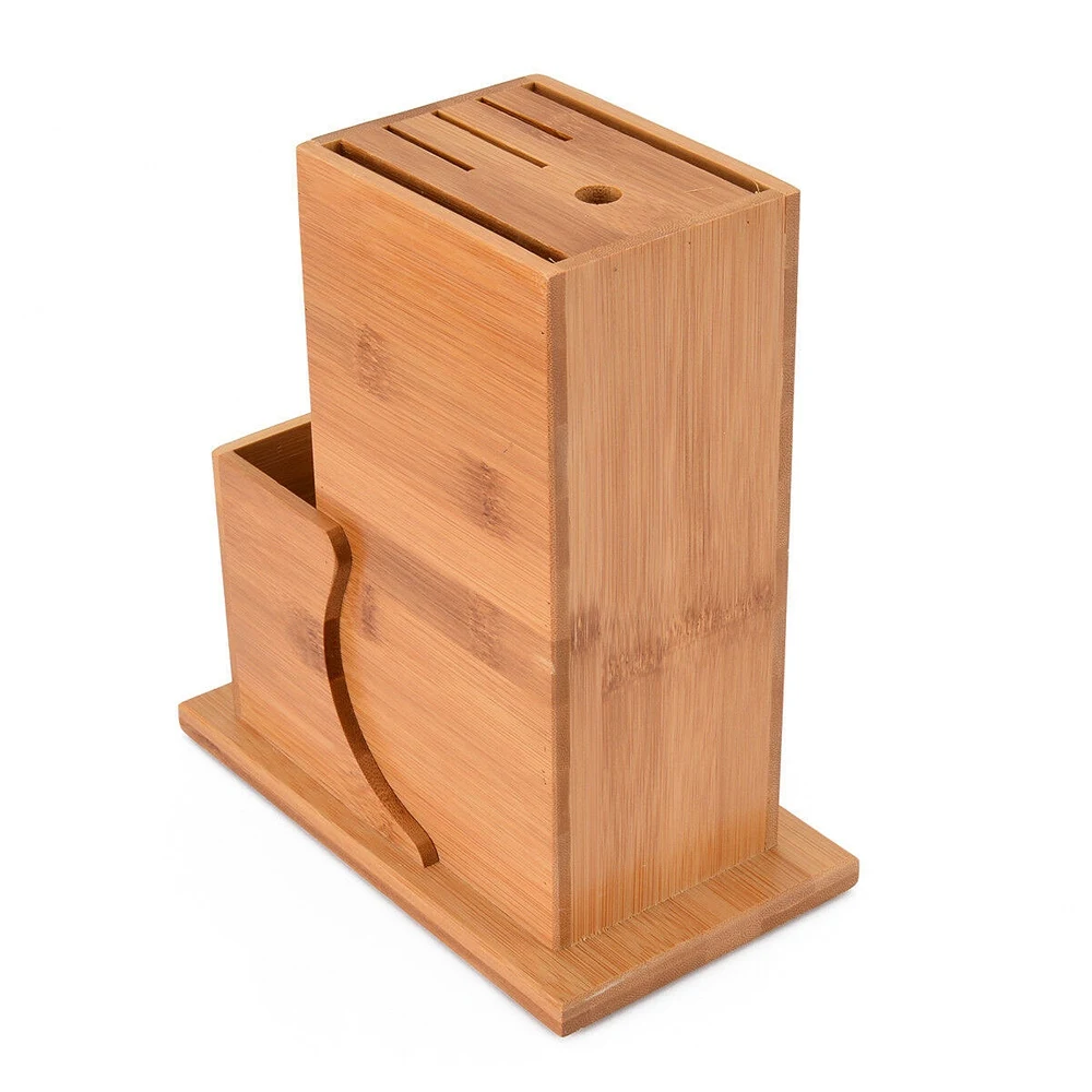 Многофункциональный инструмент для хранения ножей Bamboo Block 6 Слот Органайзер