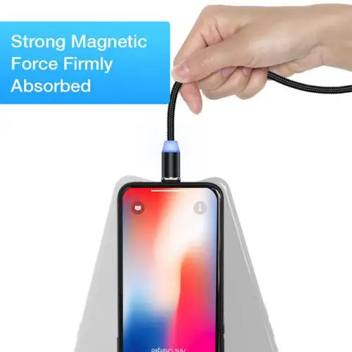 3 шт. Быстрый Магнитный зарядный кабель адаптер для Apple Micro USB Type c Интерфейс