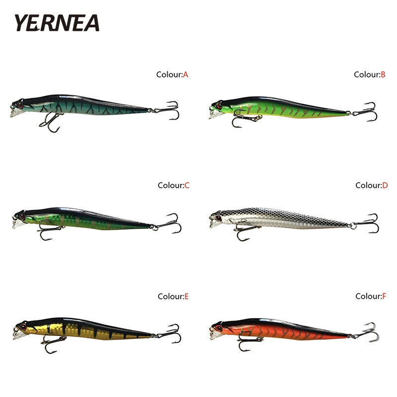 Рыболовная приманка Yernea 1 шт. 11 5 см/10 2 г жесткие приманки в форме гольяна с 3D