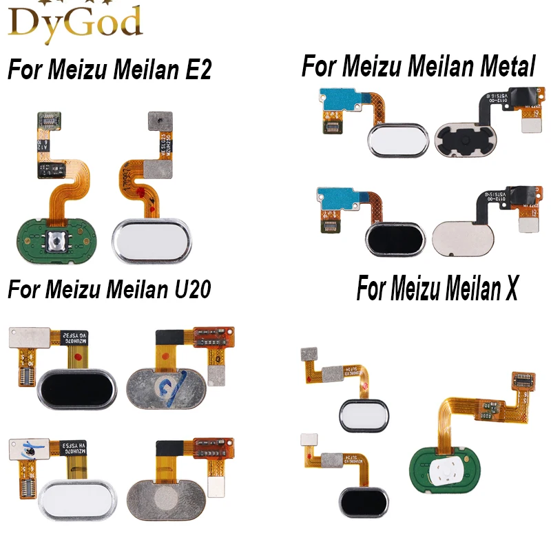 Для Meizu Meilan E2 U20 Home Button Fingerprint Cable Ribbon для Metal X Identification Sensor Flex Parts|Шлейфы мобильных