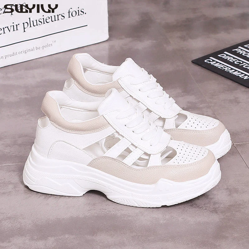 SWYIVY Chaussure PU обувь на платформе женские сандалии 2020 летние для женщин дышащая