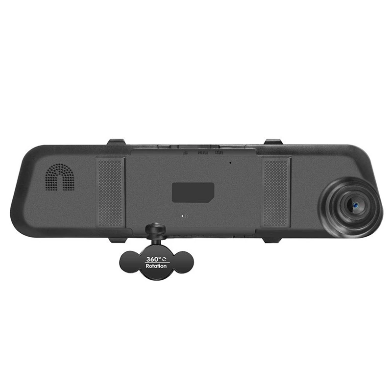 4.0 Lcd Hd 1080P Three-Record Rearview Mirror Car Video Camera Driving Recorder With Three Lens For Vehicles Front &amp Rear View |