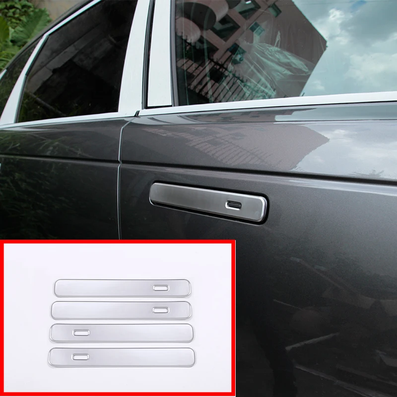 4 шт. ABS матовые серебряные наружные дверные ручки для Land Rover Range VELAR 2017