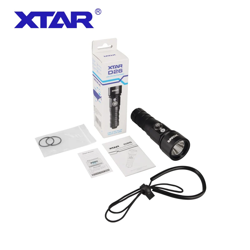 1 шт. XTAR D26 КИТ 1100 Люмен CREE XM L2 U3 светодиодный фонарик (1*18650/18700/26650) портативный для
