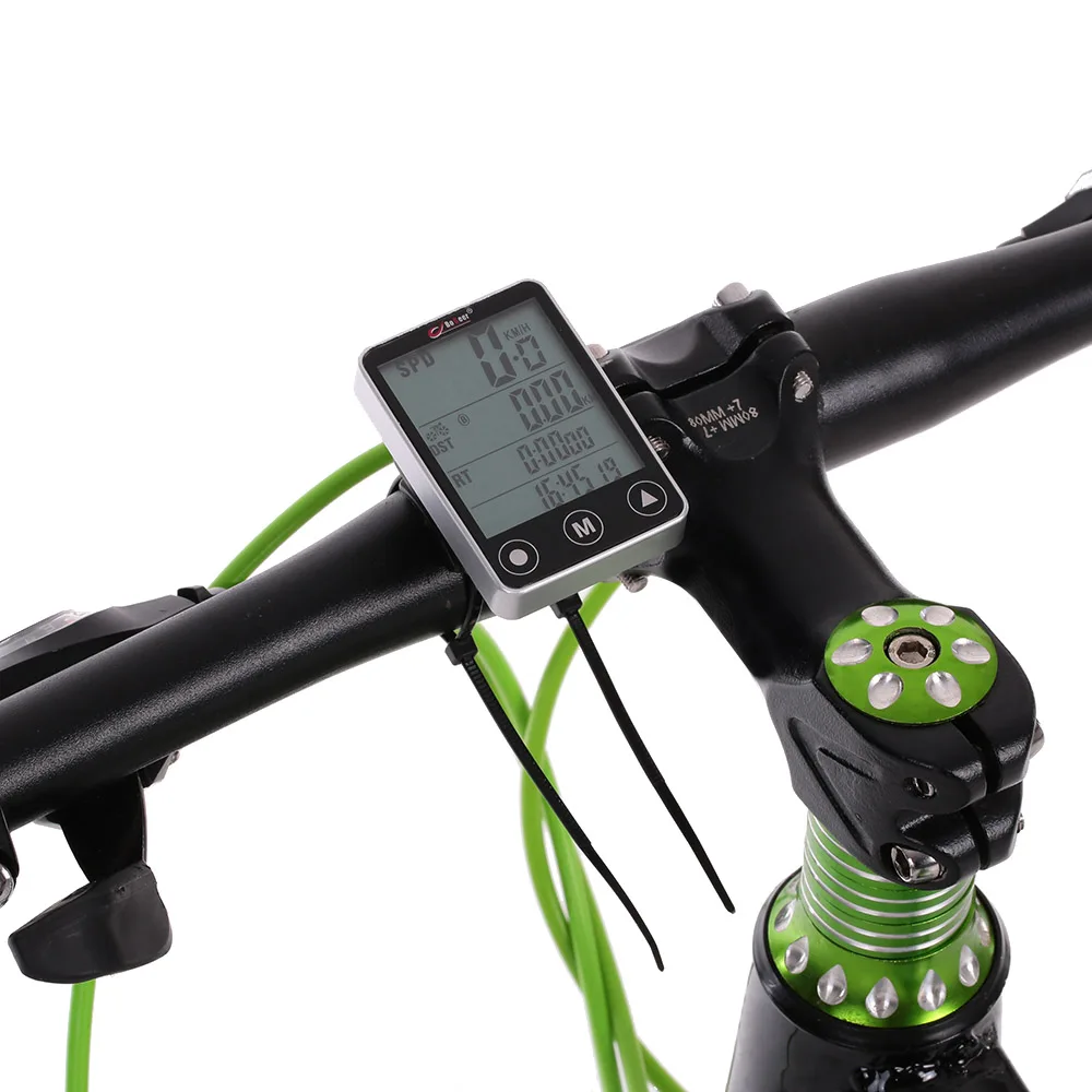 Multifunctional Speedometer For Bicycle Computer Wireless Touch Button LCD Bike Cycling Odometer With Cadence Sensor | Спорт и