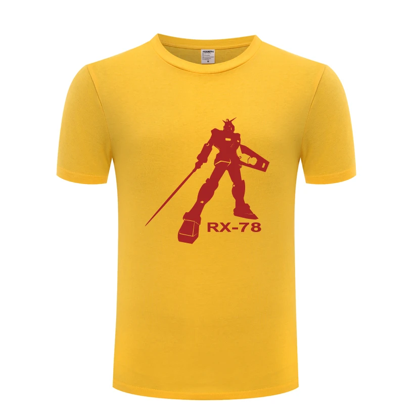 EXIA Gundam RX-78 Anime Cartoon Men's T-Shirt T Shirt Men 2018 New Short Sleeve O Neck Cotton Casual Top Tee | Мужская одежда