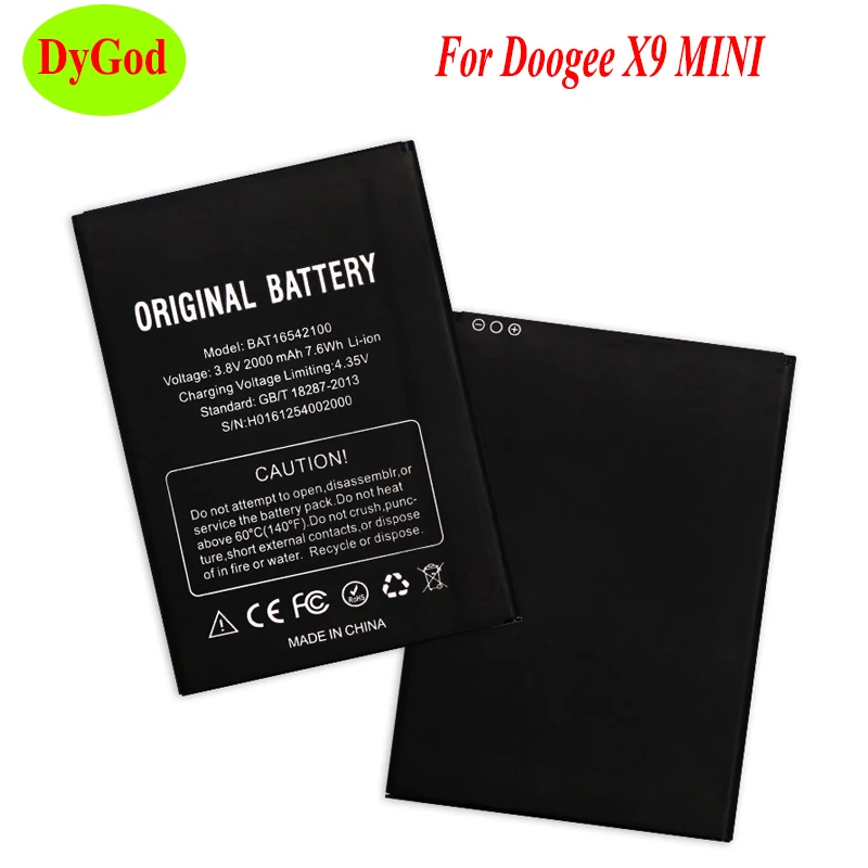 Аккумулятор Для Doogee X9 MINI аккумулятор 2000 мАч BAT16542100|battery for doogee|battery forbateria 2000mah |