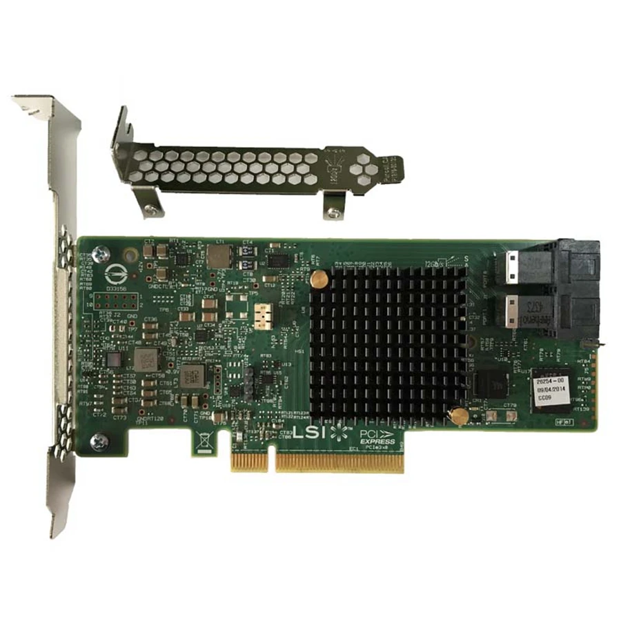 Eastforfuy Avago LSI 9341-8i 12Gb/s SAS/SATA Control Card PCIe3.0 X8 chipset 3008 Hostraid0/1/5/10 8port 2*8643  Компьютеры и