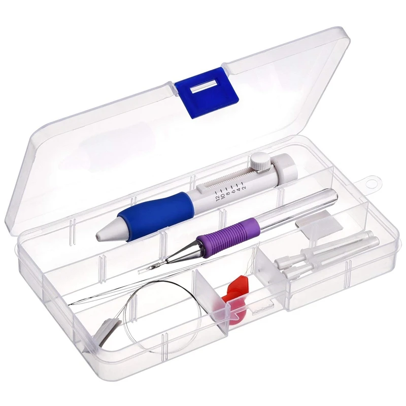 Набор пробивных игл для вышивки ручка с пластиковой коробкой сделай сам 3