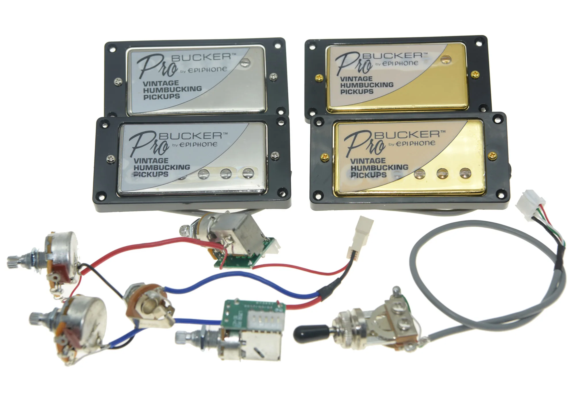 

Set of 2 Original Epi LP SG Electric Guitar ProBucker Humbucker Pickup with Wiring Harness for QUICK CONNECT