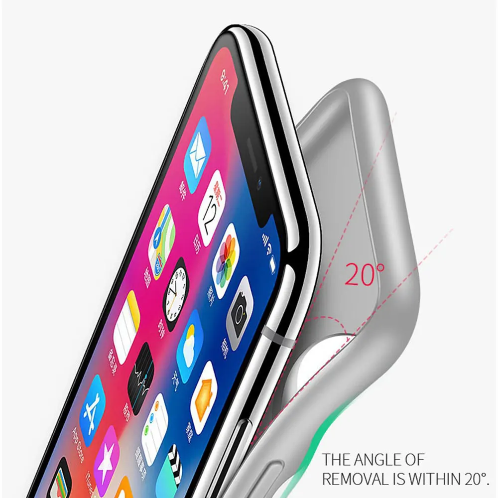 Extpower 4000 мАч зарядное устройство чехол для iphone X XS Мягкий ТПУ Рамка силиконовый