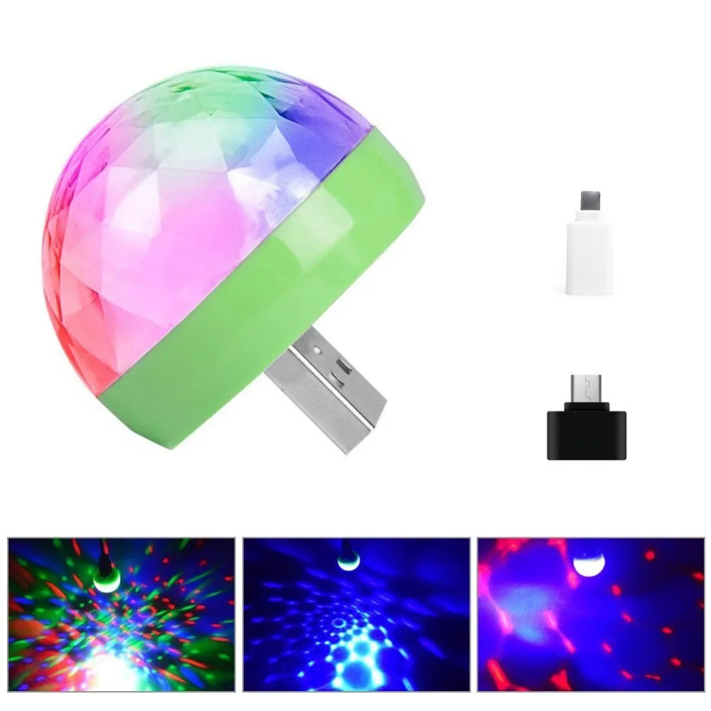 1 шт. крутой Мини Авто USB атмосферный светильник DJ RGB цветная музыкальная звуковая