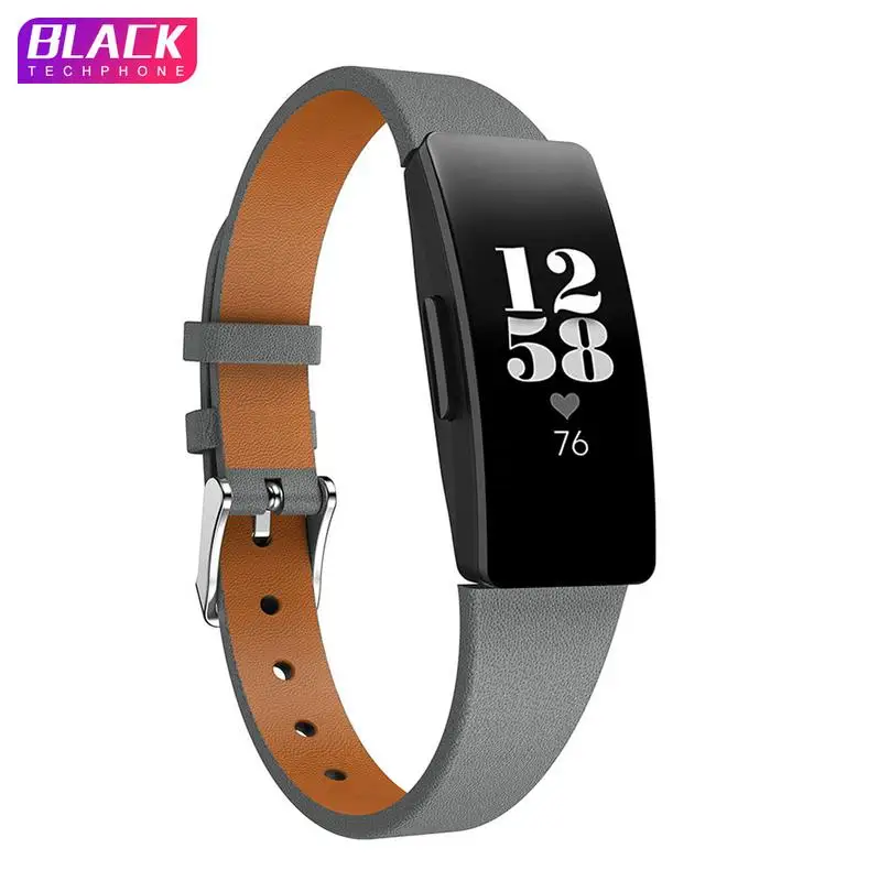 Ремешок для часов Для Fitbit Inspire HR ремешок Короткий кожаный