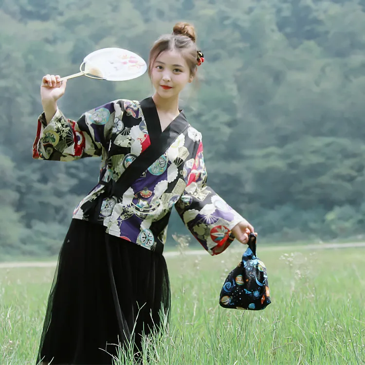 Размеры 23*31 см для женщин японские кимоно Yukata сумочка косметичка мини кошелек