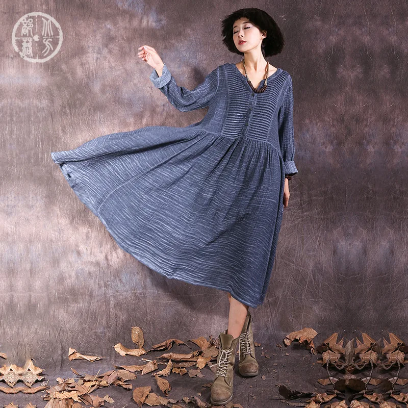 Buykud женское платье большого размера хлопок белье Vestido 2019 весенние женские