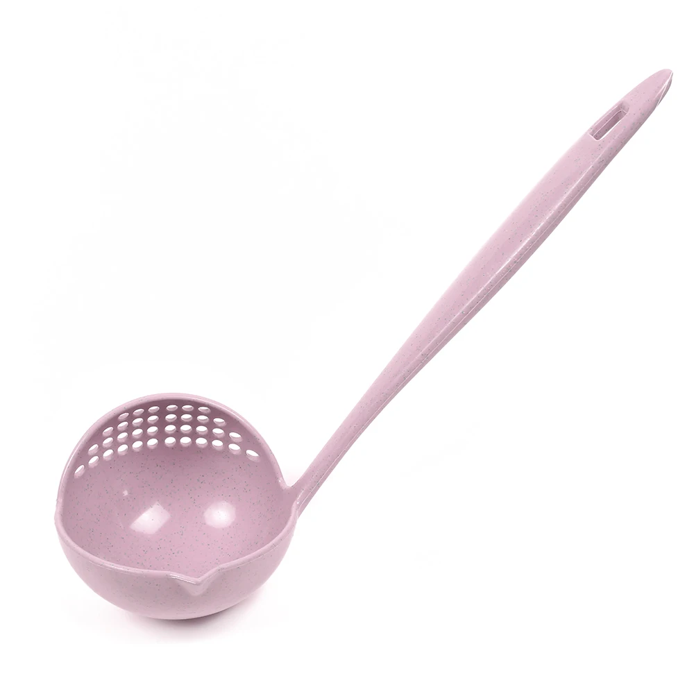 2 In 1 Soup Spoon Ladle Kitchen Tool Shatter-Proof Hangable Tools Portable Multifunctional Hand With Filter Hole | Дом и сад