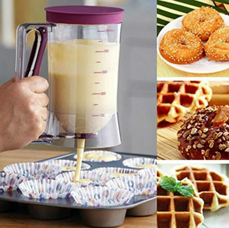 Batter Dispenser 900ml Pancake DIY Baking Pastry Cupcake Cream Blenders Pancakes Bakeware Tool | Дом и сад